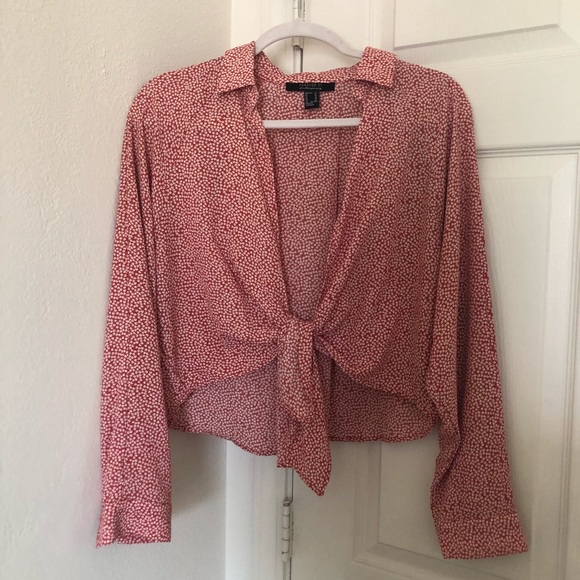 Tie Front Top - Picture 1 of 2